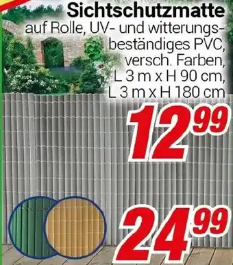 CENTERSHOP Sichtschutzmatte Angebot