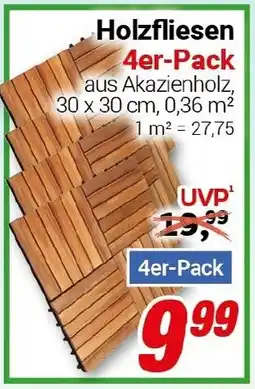 CENTERSHOP Holzfliesen Angebot