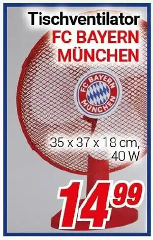 CENTERSHOP Tischventilator FC BAYERN MÜNCHEN Angebot