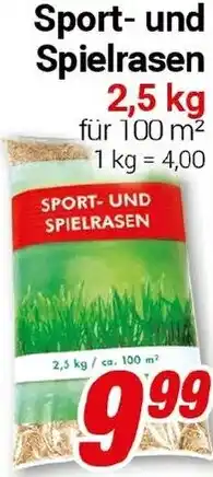 CENTERSHOP Sport- und Spielrasen Angebot
