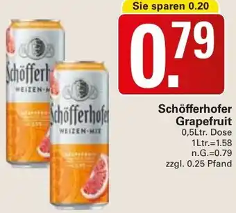 WEZ Schöfferhofer Grapefruit Angebot