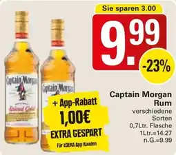 WEZ Captain Morgan Rum Angebot