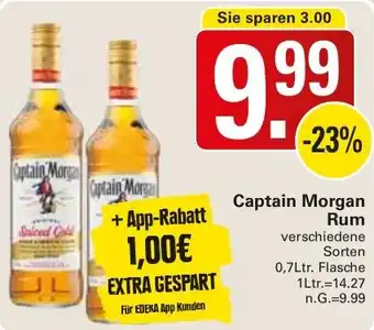 WEZ Captain Morgan Rum Angebot