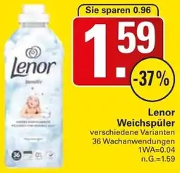 WEZ Lenor Weichspüler Angebot