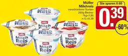 WEZ Müller Milchreis Angebot