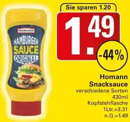 WEZ Homann Snacksauce Angebot