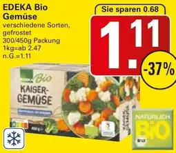 WEZ EDEKA Bio Gemüse Angebot