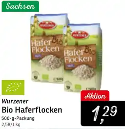 KONSUM Wurzener Bio Haferflocken Angebot