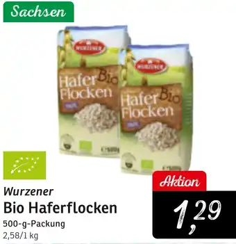 KONSUM Wurzener Bio Haferflocken Angebot