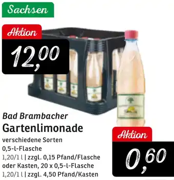KONSUM Bad Brambacher Gartenlimonade Angebot