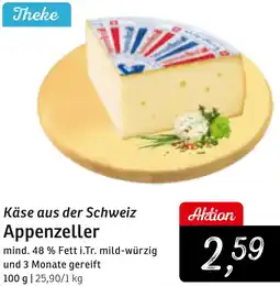 KONSUM Käse aus der Schweiz Appenzeller Angebot