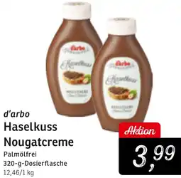 KONSUM d'arbo Haselkuss Nougatcreme Angebot