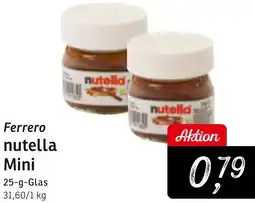 KONSUM Ferrero nutella Mini Angebot