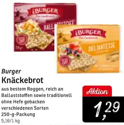 KONSUM Burger Knäckebrot Angebot