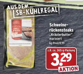 Wasgau Schweinerückensteaks 365g Angebot