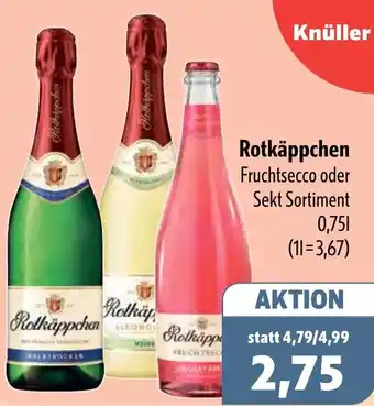 Aktiv Irma Rotkäppchen Fruchtsecco oder Sekt Angebot