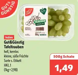 Aktiv Irma Gut&Günstig Tafeltrauben Angebot