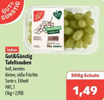 Aktiv Irma Gut&Günstig Tafeltrauben Angebot
