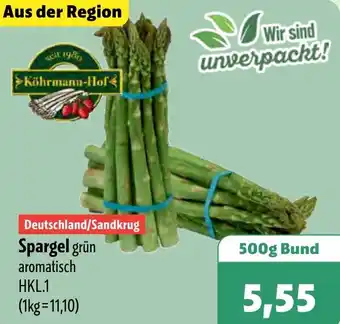 Aktiv Irma Spargel grün Angebot