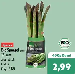 Aktiv Irma Bio Spargel grün Angebot