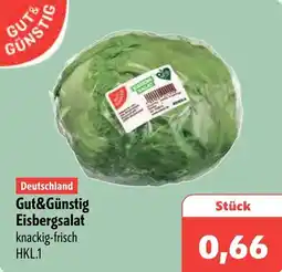 Aktiv Irma Gut&Günstig Eisbergsalat Angebot