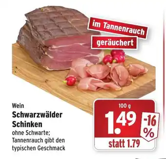 Wasgau Wein Schwarzwälder Schinken 100g Angebot