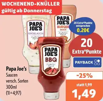 Aktiv Irma Papa Joe's Saucen Angebot