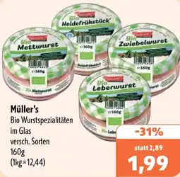 Aktiv Irma Müller's Bio Wurstspezialitäten Angebot