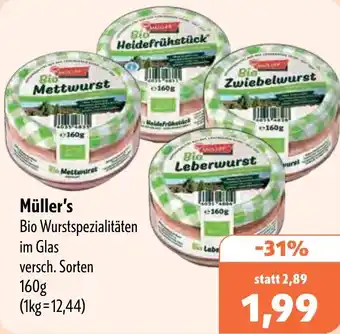Aktiv Irma Müller's Bio Wurstspezialitäten Angebot