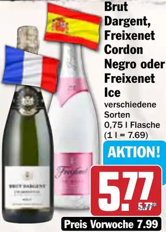 AEZ Brut Dargent, Freixenet Cordon Negro oder Freixenet Ice Angebot