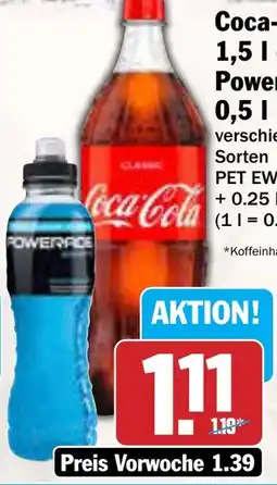 AEZ Coca-Cola oder Powerade Angebot