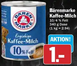AEZ Bärenmarke Kaffee-Milch Angebot