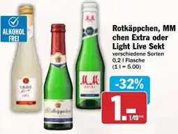 AEZ Rotkäppchen, MM chen Extra oder Light Live Sekt Angebot