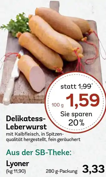 AEZ Delikatess Leberwurst Angebot