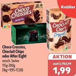 Aktiv Irma Choco Crossies, Choclait Chips oder After Eight Angebot