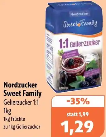 Aktiv Irma Nordzucker Sweet Family Gelierzucker 1:1 Angebot