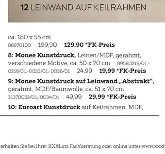 XXXLutz Euroart kunstdruck Angebot