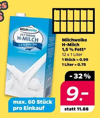 NETTO Milchwolke h-milch Angebot