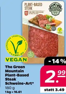 NETTO The green mountain plant-based steak schweine-art Angebot