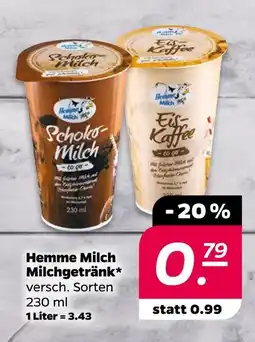 NETTO Hemme milch milchgetränk Angebot