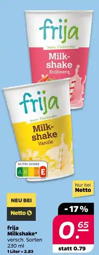 NETTO Frija milkshake Angebot