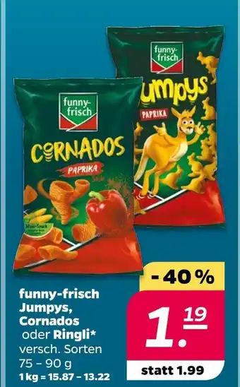 NETTO Funny-frisch jumpys, cornados oder ringli Angebot