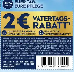 NETTO Nivea men 2€ vatertags-rabatt Angebot