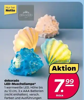 NETTO Dekorado led-muschellampe Angebot