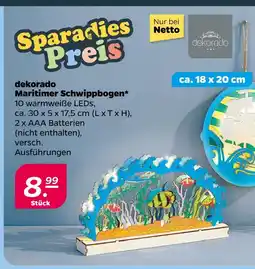 NETTO Dekorado maritimer schwippbogen Angebot