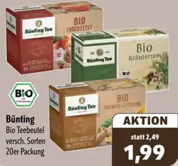 Aktiv Irma Bünting Bio Teebeutel Angebot