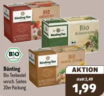 Aktiv Irma Bünting Bio Teebeutel Angebot