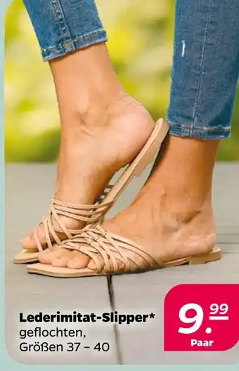 NETTO Lederimitat-slipper Angebot