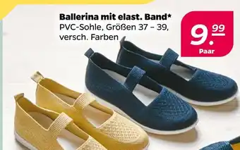 NETTO Ballerina mit elast. band Angebot