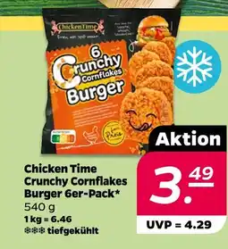 NETTO Chicken time crunchy cornflakes burger 6er-pack Angebot